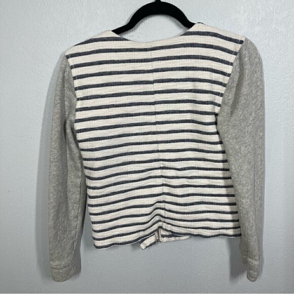 Lou & Grey cotton moto jacket asymmetrical zip  size small - Picture 4 of 9